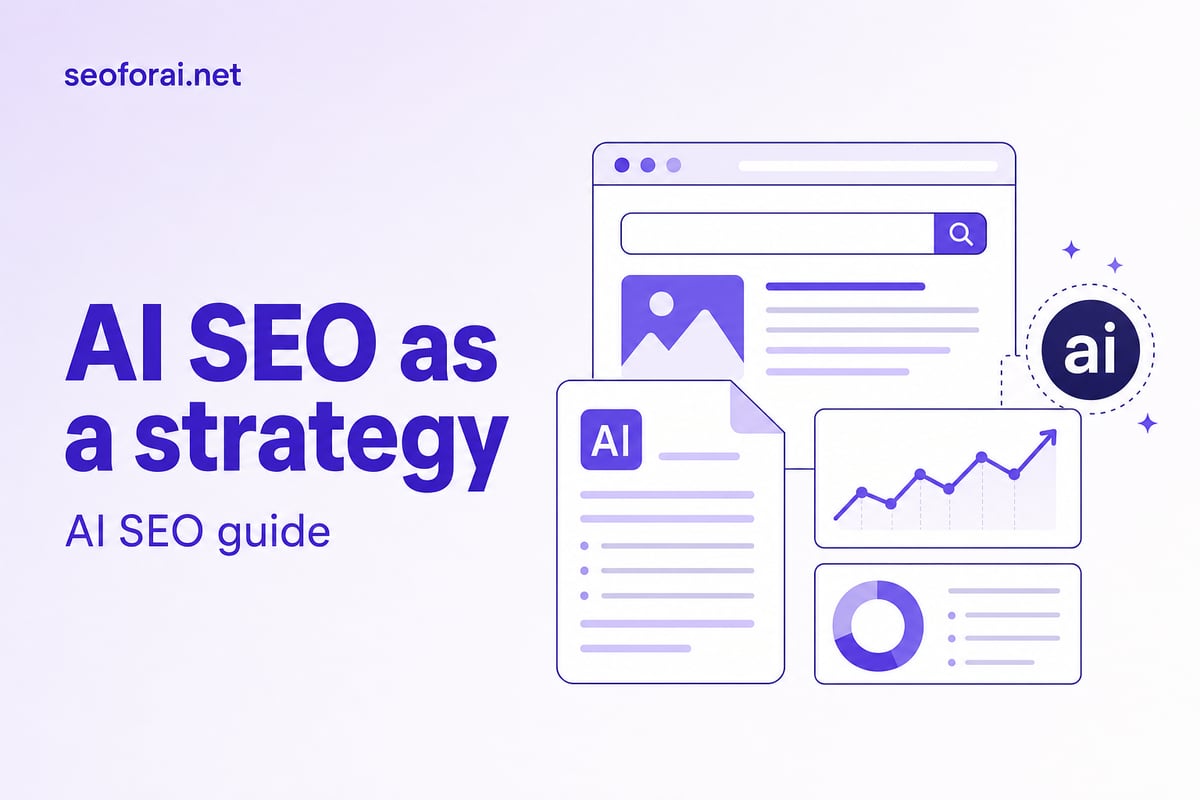 AI SEO as a strategy: maturity model, 90-day plan, and org chart for AI visibility