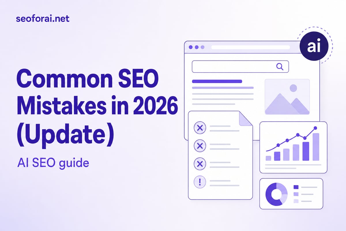Common SEO Mistakes in 2026 (Update): 12 Errors That Quietly Stall Your Results