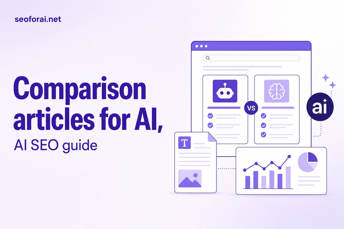 Comparison articles for AI: how to write X vs Y in 2026