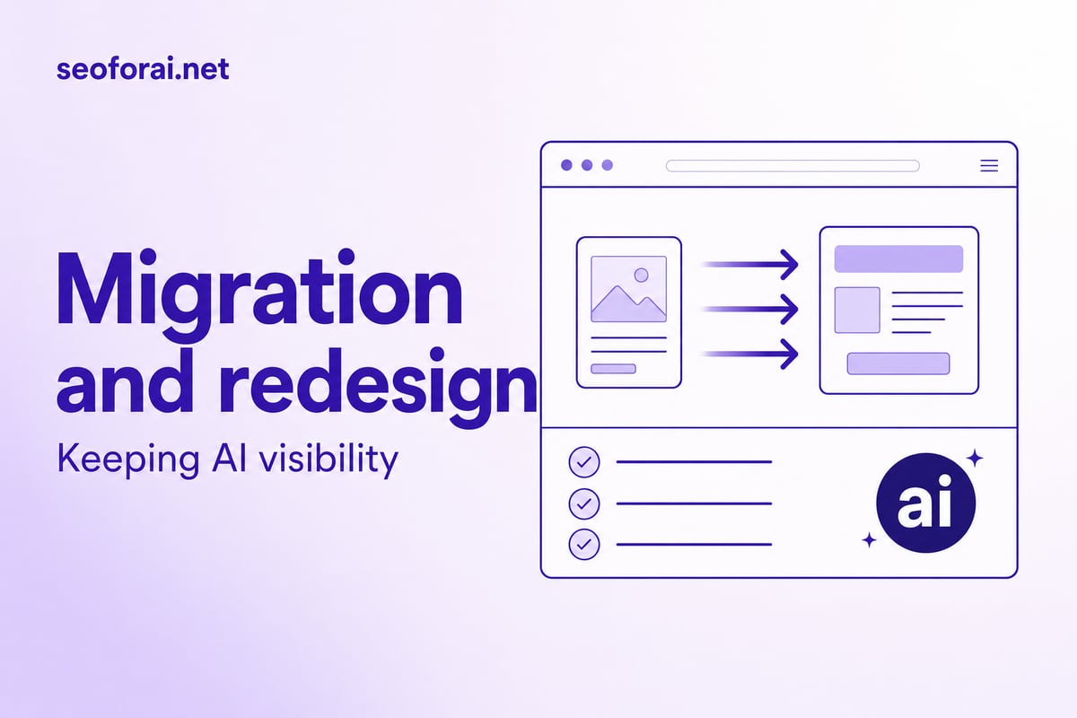 Site migration and redesign: how to keep your AI visibility