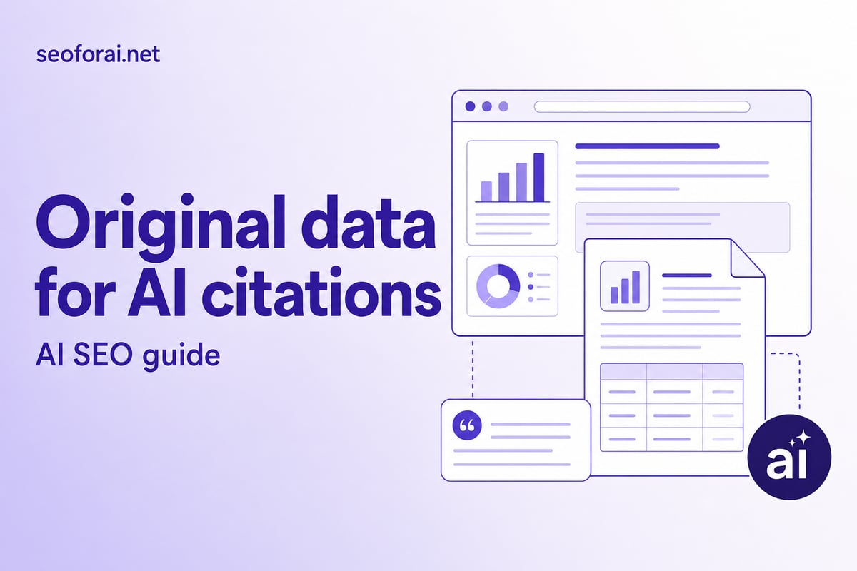 Original data for AI citations: a 2026 guide