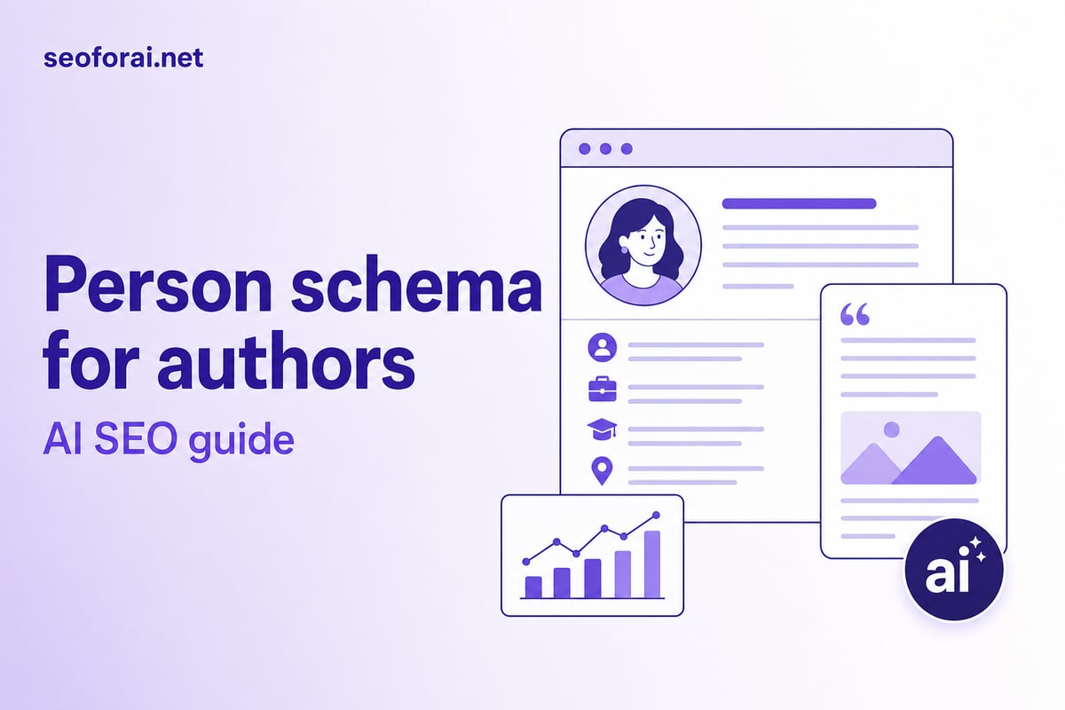 Person schema for authors: structured data in 2026