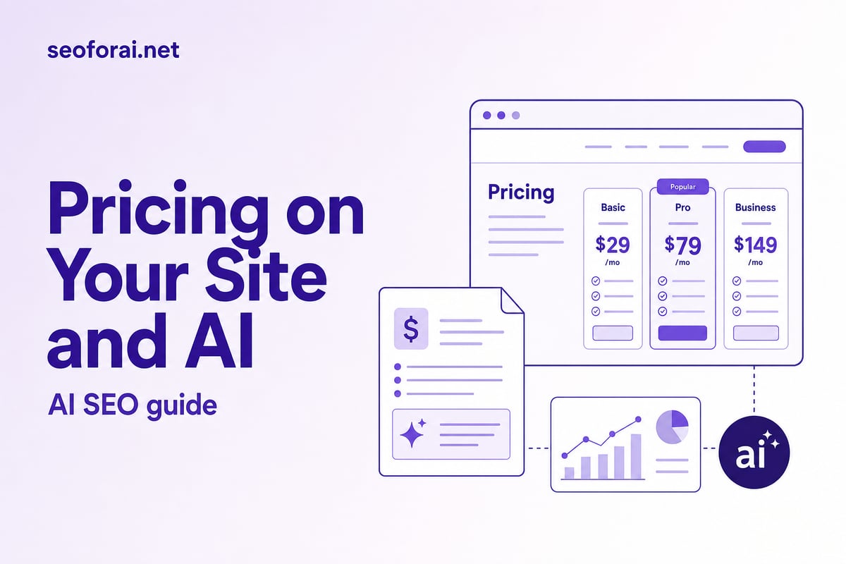 Pricing on Your Site and AI: How to State a Price Clearly